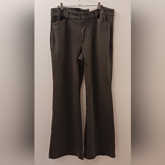 Old Navy Women's Grey Flare Trouser Pants Size 16 - Picture 1 of 8